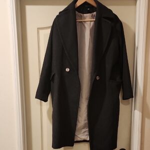 H&M Charcoal Gray Wool Coat